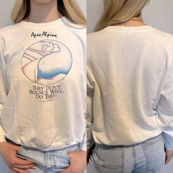 Vintage 1987 apex alpine kimball concepts bunny sweater - Picture 5 of 5